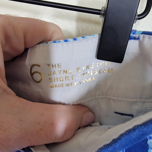 Lilly Pulitzer The Jayne Stretch Short Elephant Print Blue Size 6 - Picture 5 of 8